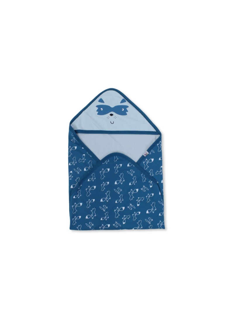 بطانية أطفال قطنية – بنقشة ثعلب وقنفذ - Image 1